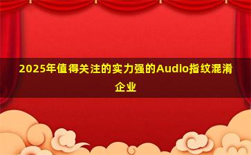 2025年值得关注的实力强的Audio指纹混淆企业