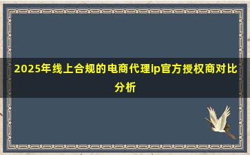 2025年线上合规的电商代理ip官方授权商对比分析